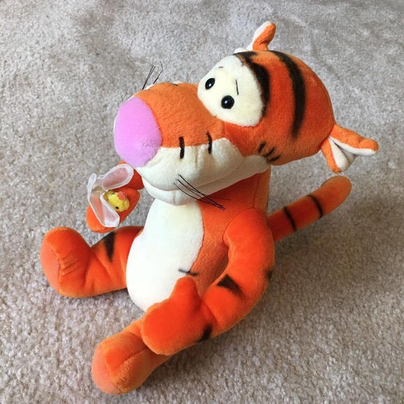 Disney Other - Disney Winnie the Pooh Tigger w/ Butterfly by Gund Plush Stuffed Animal Toy 10"
